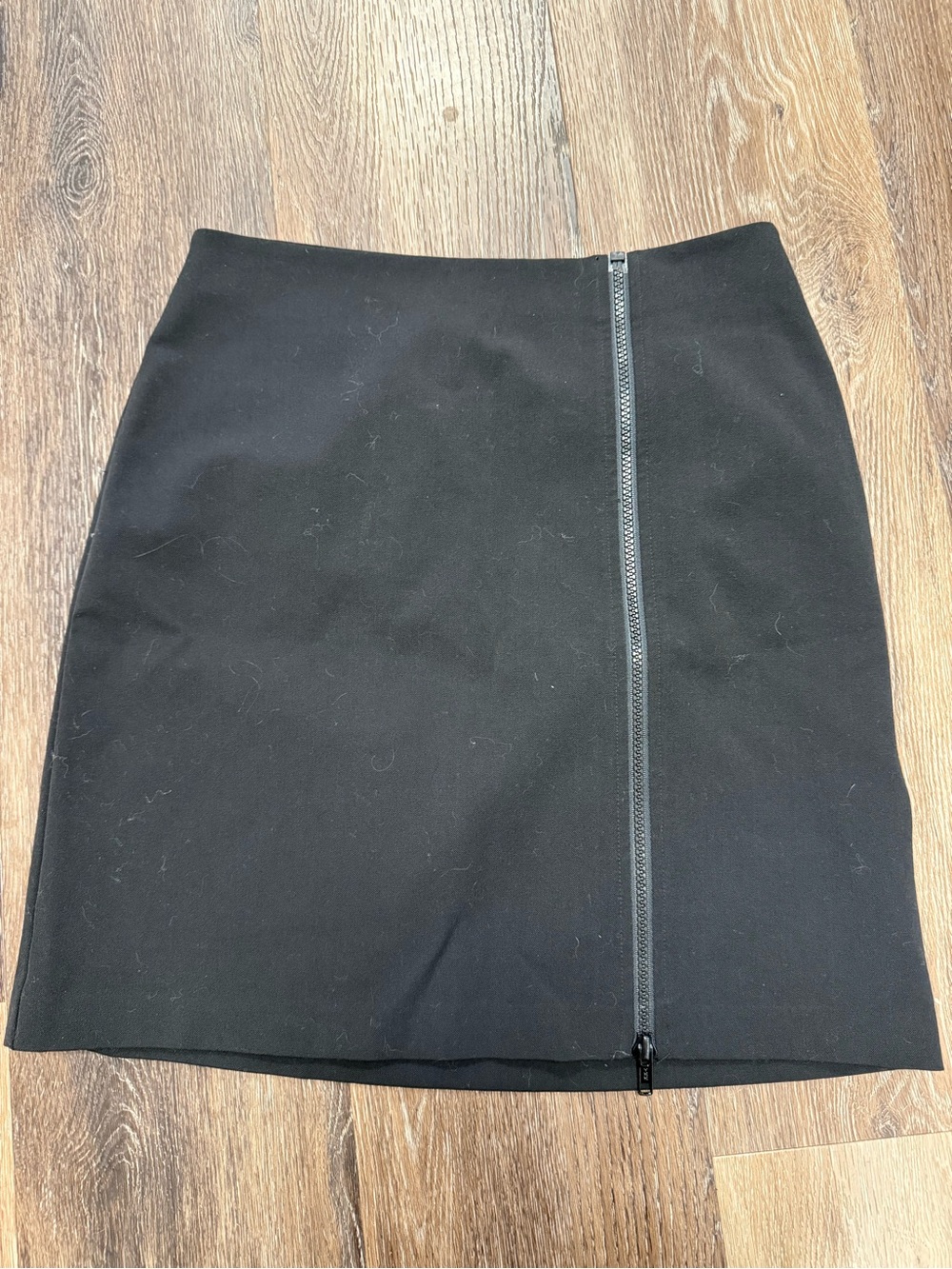 The Limited Black Mini Skirt with Front Zip